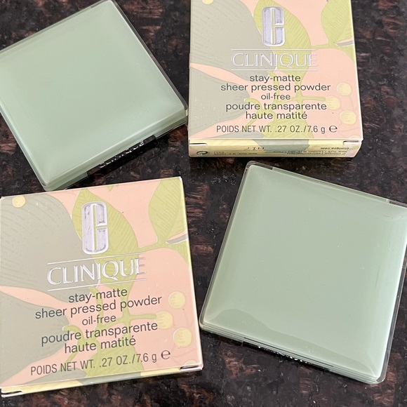 (2) NEW Clinique Stay-Matte Sheer Finish Pressed Powder (Stay Sienna 21) - Picture 4 of 10